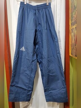 Adidas Blue Track Pants Size M (180 cm Tag) Lightweight Athletic Joggers